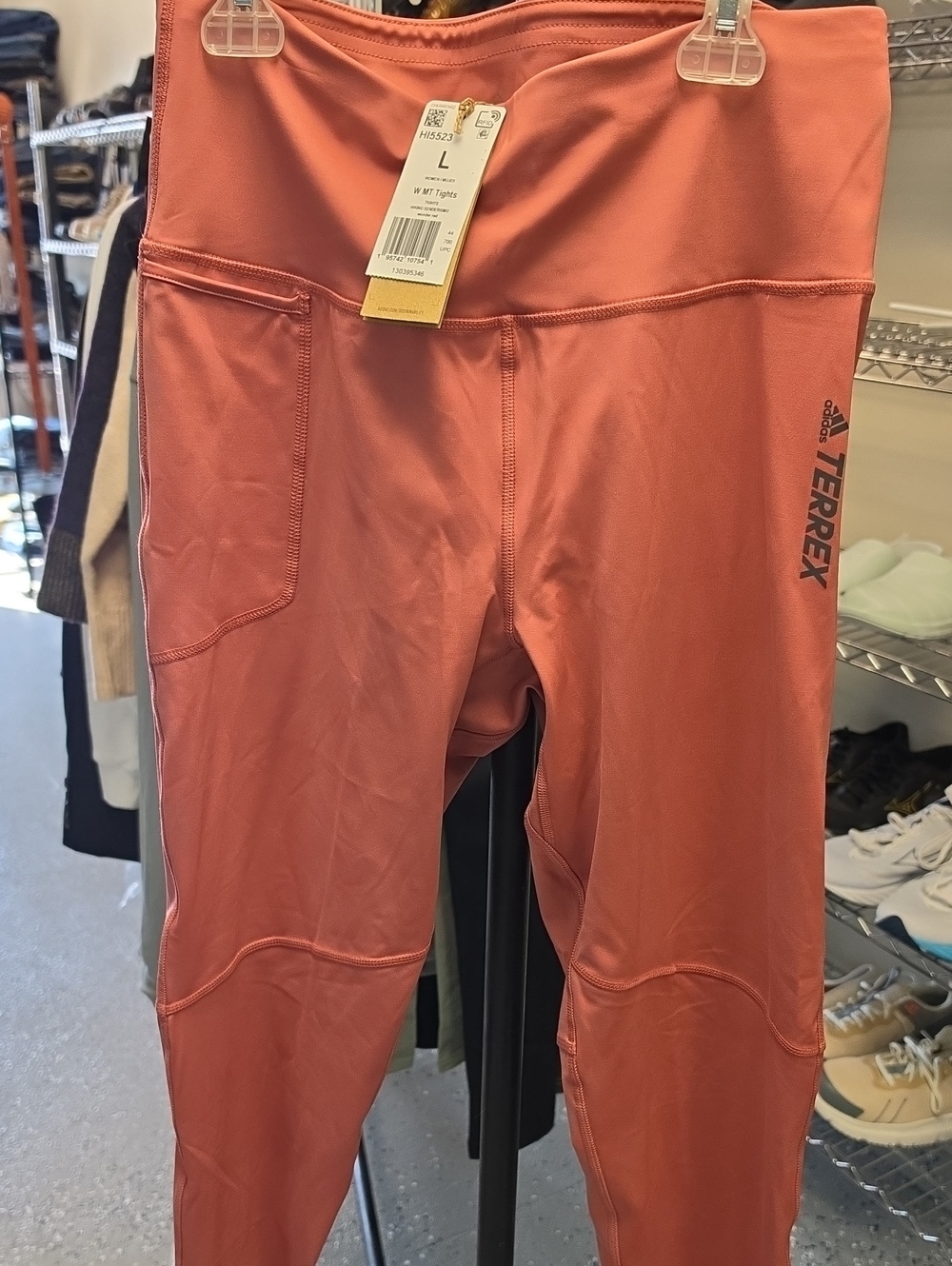 adidas Terrex Girls' Rust Orange Leggings